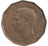 1949 BRASS THREEPENCE ( AUNC ) - THREEPENCE - Cambridgeshire Coins