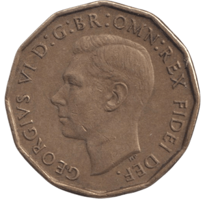 1949 BRASS THREEPENCE ( EF ) 2 - THREEPENCE - Cambridgeshire Coins
