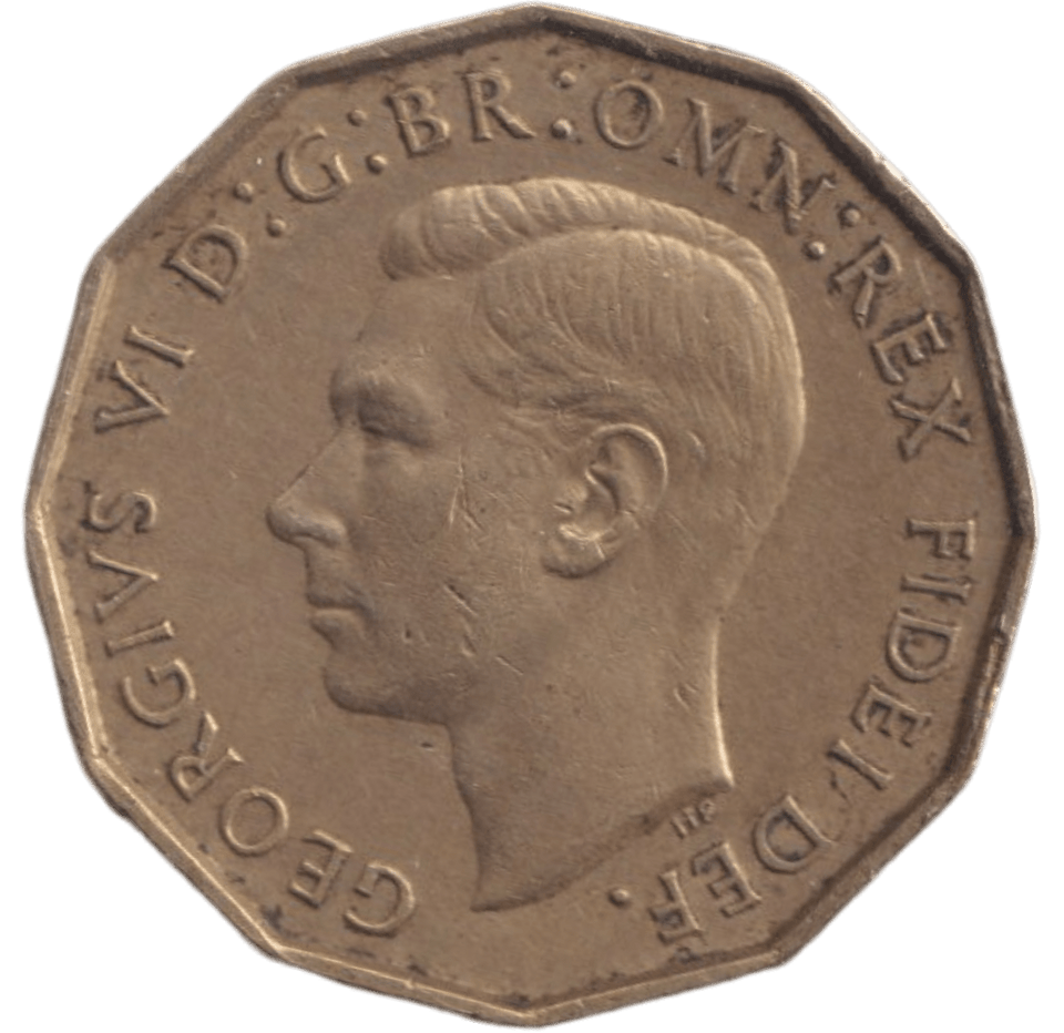 1949 BRASS THREEPENCE ( EF ) - THREEPENCE - Cambridgeshire Coins