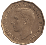 1949 BRASS THREEPENCE ( EF ) - THREEPENCE - Cambridgeshire Coins