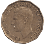 1949 BRASS THREEPENCE ( EF ) - THREEPENCE - Cambridgeshire Coins