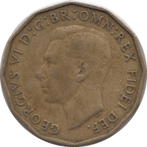 1949 BRASS THREEPENCE ( GF ) - THREEPENCE - Cambridgeshire Coins