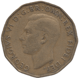 1949 BRASS THREEPENCE ( GF ) - THREEPENCE - Cambridgeshire Coins