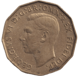 1949 BRASS THREEPENCE ( GVF ) - THREEPENCE - Cambridgeshire Coins