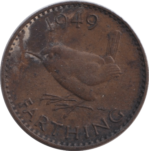 1949 FARTHING ( AUNC ) - FARTHING - Cambridgeshire Coins