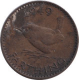 1949 FARTHING ( AUNC ) - FARTHING - Cambridgeshire Coins