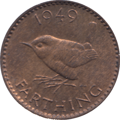 1949 FARTHING ( AUNC ) - FARTHING - Cambridgeshire Coins