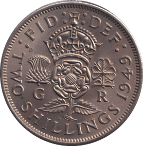1949 FLORIN ( UNC ) - FLORIN - Cambridgeshire Coins