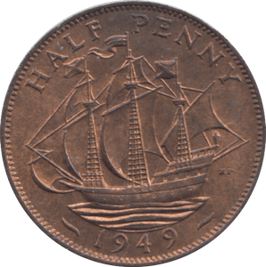1949 HALF PENNY ( UNC ) - HALFPENNY - Cambridgeshire Coins