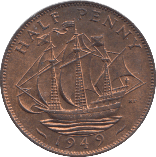 1949 HALF PENNY ( UNC ) - HALFPENNY - Cambridgeshire Coins
