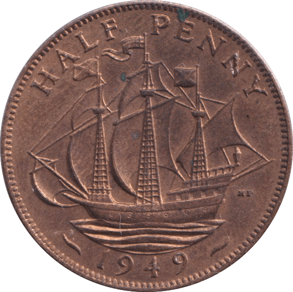 1949 HALFPENNY ( UNC ) - HALFPENNY - Cambridgeshire Coins