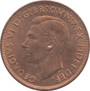 1949 ONE PENNY ( UNC ) - PENNY - Cambridgeshire Coins