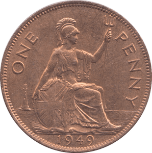 1949 ONE PENNY ( UNC ) - PENNY - Cambridgeshire Coins