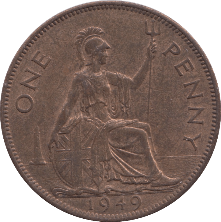1949 PENNY BRITANNIA ( AUNC ) - PENNY - Cambridgeshire Coins