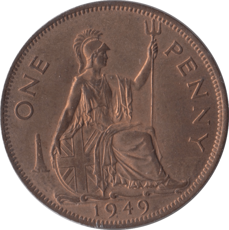 1949 PENNY ( BU ) 1 - Penny - Cambridgeshire Coins