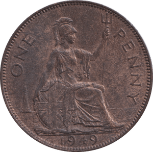 1949 PENNY GEORGE VI ( UNC ) - PENNY - Cambridgeshire Coins