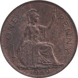 1949 PENNY GEORGE VI ( UNC ) - PENNY - Cambridgeshire Coins