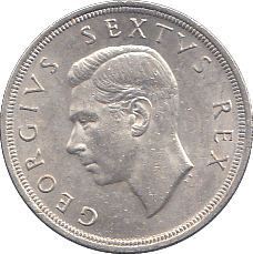 1949 SILVER 5 SHILLING SOUTH AFRICA - SILVER WORLD COINS - Cambridgeshire Coins