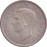 1949 SILVER CROWN NEW ZEALAND 2 - SILVER WORLD COINS - Cambridgeshire Coins