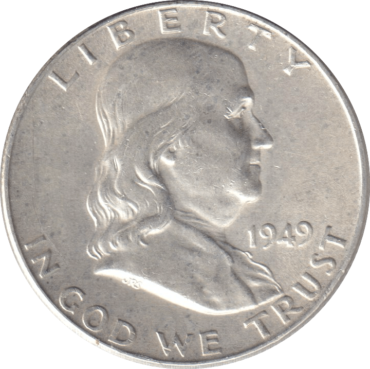 1949 SILVER HALF DOLLAR - WORLD COINS - Cambridgeshire Coins