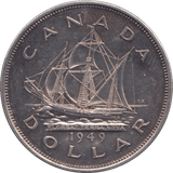 1949 SILVER ONE DOLLAR CANADA - SILVER WORLD COINS - Cambridgeshire Coins