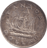 1949 SILVER ONE DOLLAR CANADA - SILVER WORLD COINS - Cambridgeshire Coins