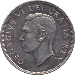 1949 SILVER ONE DOLLAR CANADA - SILVER WORLD COINS - Cambridgeshire Coins
