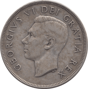 1949 SILVER ONE DOLLAR CANADA - SILVER WORLD COINS - Cambridgeshire Coins