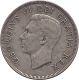 1949 SILVER ONE DOLLAR CANADA - SILVER WORLD COINS - Cambridgeshire Coins