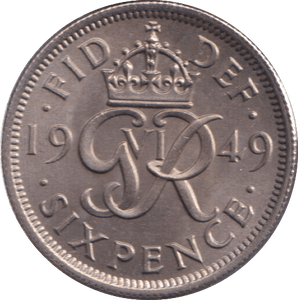 1949 SIXPENCE ( UNC ) - SIXPENCE - Cambridgeshire Coins