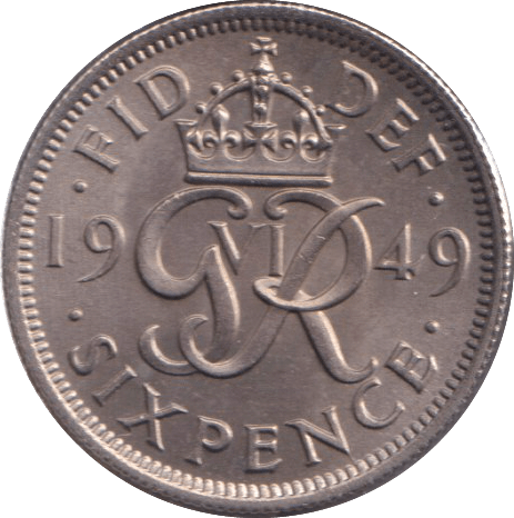 1949 SIXPENCE ( UNC ) - SIXPENCE - Cambridgeshire Coins