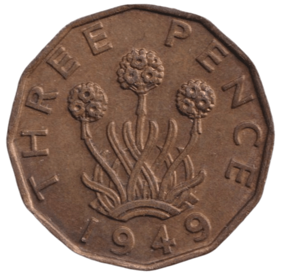 1949 THREEPENCE ( EF ) - THREEPENCE - Cambridgeshire Coins