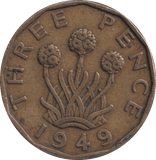 1949 THREEPENCE ( FINE ) - THREEPENCE - Cambridgeshire Coins