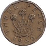 1949 THREEPENCE ( GF ) - THREEPENCE - Cambridgeshire Coins
