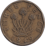 1949 THREEPENCE ( GF ) - THREEPENCE - Cambridgeshire Coins