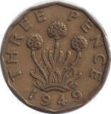 1949 THREEPENCE ( GF ) - WORLD COINS - Cambridgeshire Coins