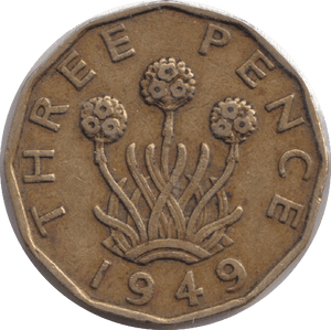 1949 THREEPENCE ( GVF ) - THREEPENCE - Cambridgeshire Coins