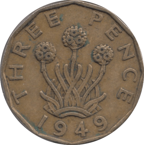 1949 THREEPENCE ( VF ) - Threepence - Cambridgeshire Coins