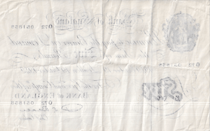 1949 WHITE FIVE POUND NOTE OCTOBER 19TH LONDON BANK OF ENGLAND BEALE W£5 - 37 - £5 BANKNOTES WHITE - Cambridgeshire Coins