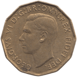 1950 BRASS THREEPENCE ( AUNC ) REF 15 - THREEPENCE - Cambridgeshire Coins