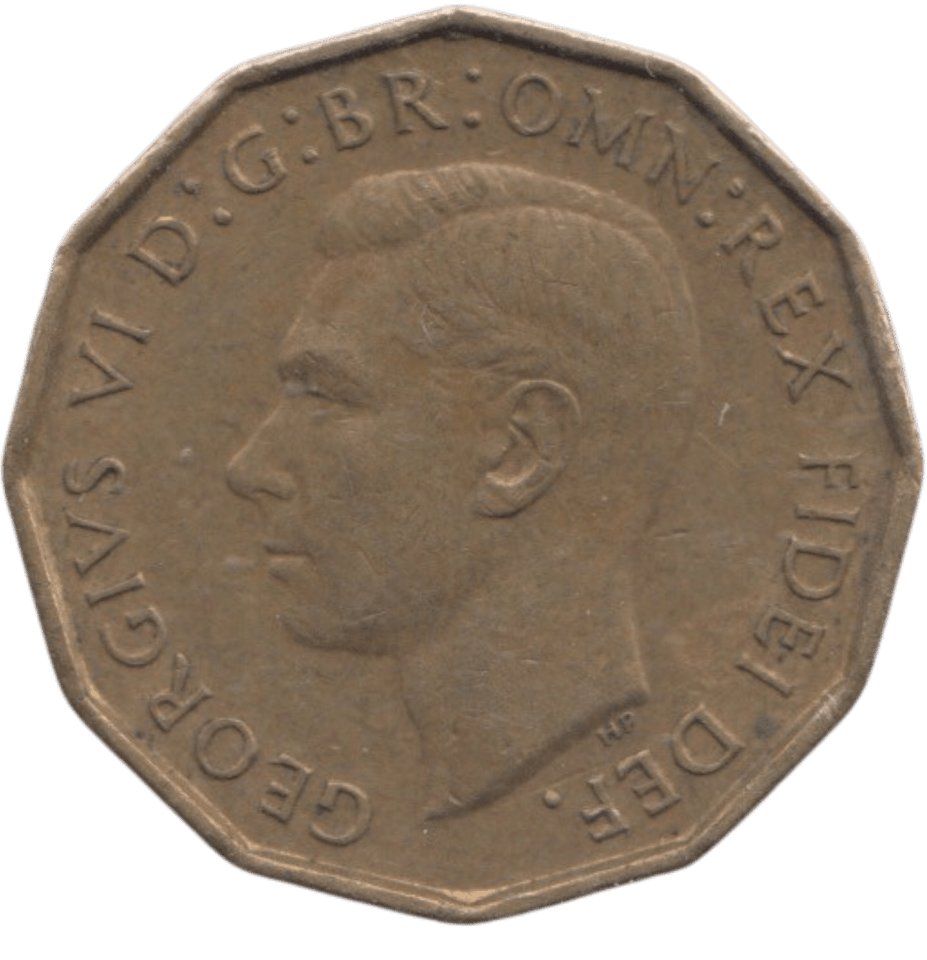 1950 BRASS THREEPENCE ( AUNC ) REF 2 - THREEPENCE - Cambridgeshire Coins