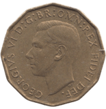 1950 BRASS THREEPENCE ( AUNC ) REF 9 - THREEPENCE - Cambridgeshire Coins