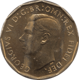 1950 BRASS THREEPENCE ( PROOF ) - Threepence - Cambridgeshire Coins