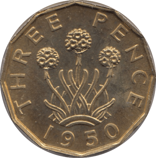 1950 BRASS THREEPENCE ( PROOF ) - Threepence - Cambridgeshire Coins