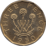 1950 BRASS THREEPENCE ( PROOF ) - Threepence - Cambridgeshire Coins