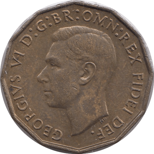 1950 BRASS THREEPENCE ( UNC ) - THREEPENCE - Cambridgeshire Coins