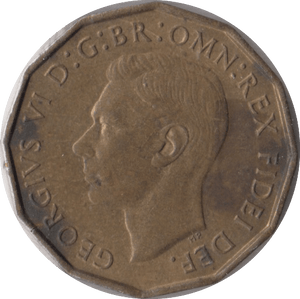 1950 BRASS THREEPENCE ( UNC ) - Threepence - Cambridgeshire Coins