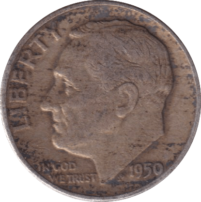 1950 DIME USA - WORLD COINS - Cambridgeshire Coins