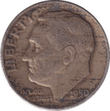 1950 DIME USA - WORLD COINS - Cambridgeshire Coins
