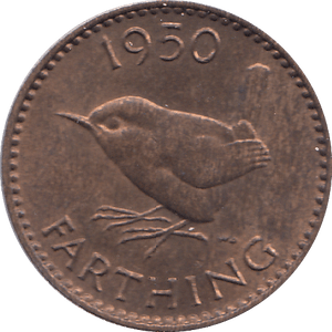 1950 FARTHING ( AUNC ) - FARTHING - Cambridgeshire Coins